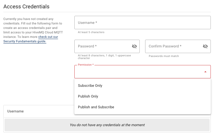 Default Permissions - Serverless plan